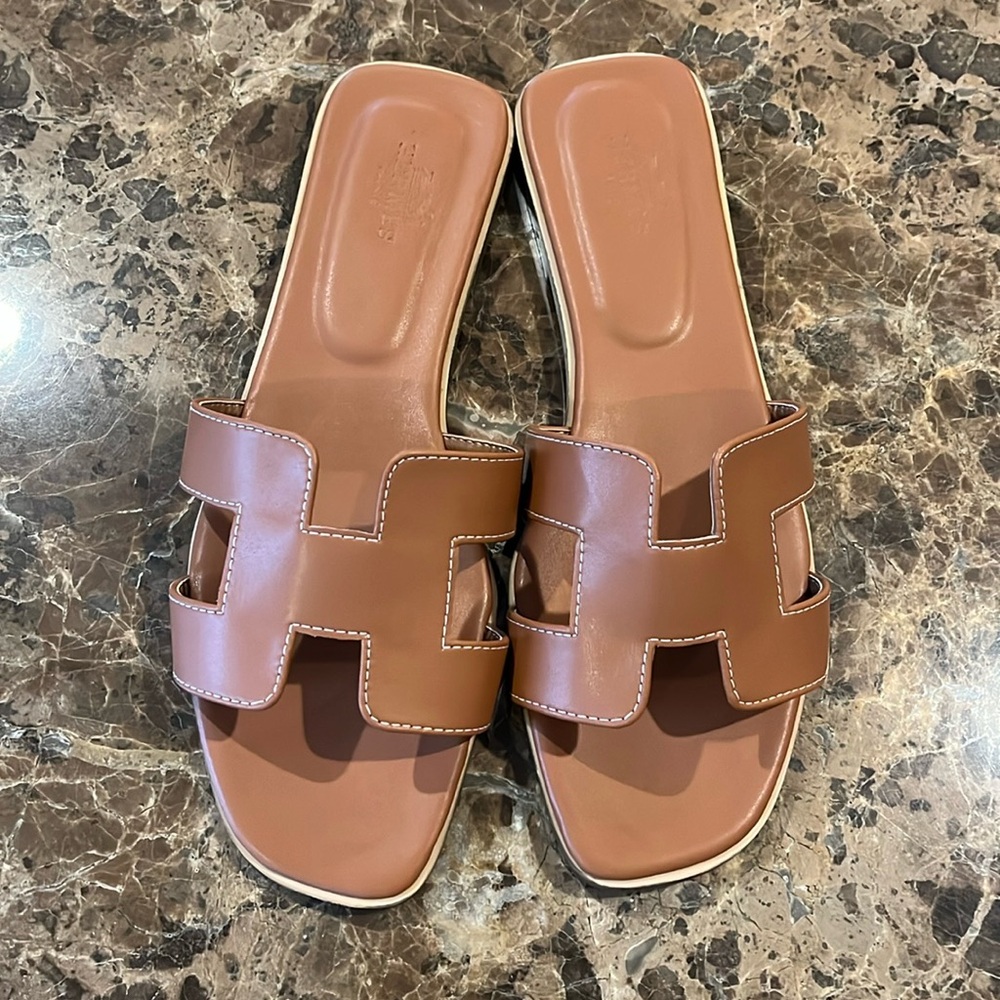 HERMES Oran Slide Sandals size 42 - Picture 4 of 10